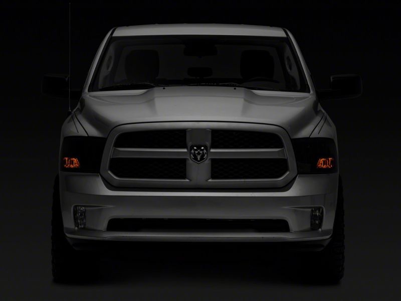 Raxiom 09-18 Dodge RAM 1500 Axial OEM Rep Headlights w/ Single Bulb- Chrome Housing (Smoked Lens) - R118019
