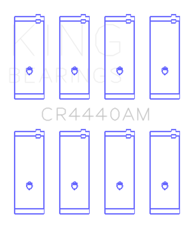 King Engine Bearings Ford 73HM 83HM 85HM Cosworth Yb (Size +0.50mm) Connecting Rod Bearing Set - CR4440AM0.5