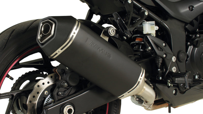 Remus 2018 Suzuki GSX-S 750/GSX-S 750 Z Okami Black Race Slip On w/Sound Insert - 14783 855018