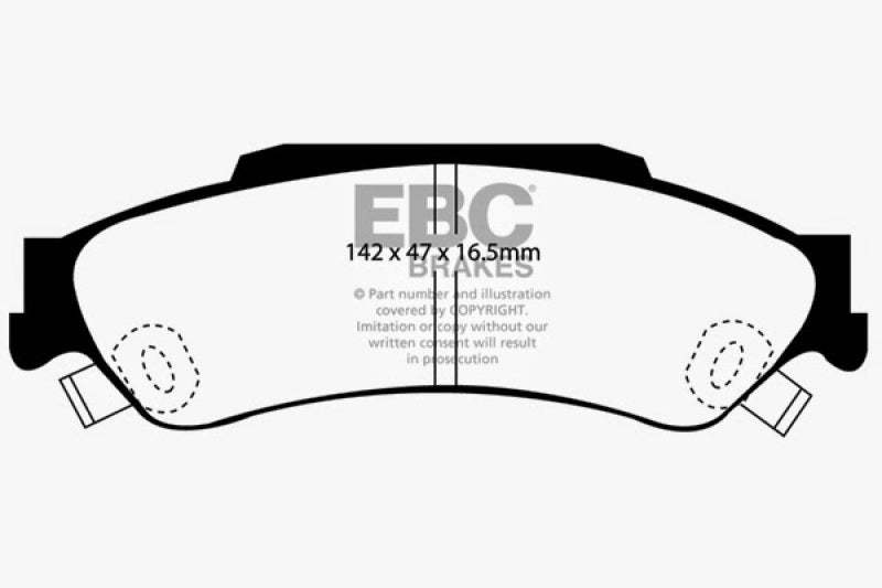 EBC 98-05 Chevrolet Blazer 4.3 2WD Yellowstuff Rear Brake Pads - DP41602R