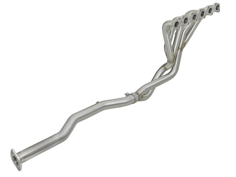 aFe Power Twisted Steel Long Tube Header &amp; Connection Pipes 01-16 Nissan Patrol (Y61) V8-4.8L - 48-36109-YN