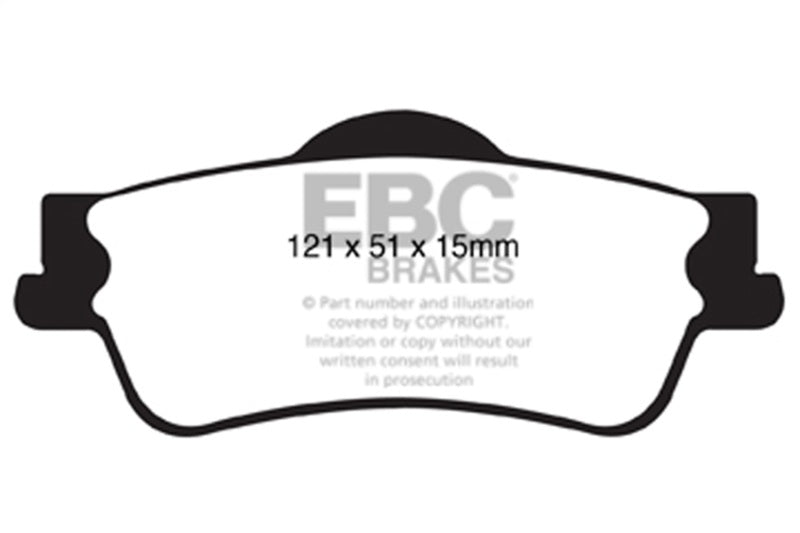 EBC 08-10 Pontiac G8 3.6 Bluestuff Rear Brake Pads - DP51834NDX