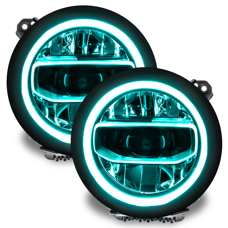 Oracle Jeep Wrangler JL/JT RGB+W Headlight DRL  Kit - ColorSHIFT w/ Simple Controller SEE WARRANTY - 1346-504