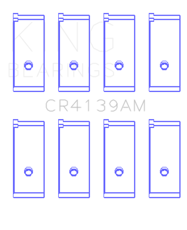 King Honda 91CI/1.5L D15A2/D15A3/D15B1/D15B2/D15B7/D15B8/D15Z1 (Size +0.75) Rod Bearing Set - CR4139AM0.75