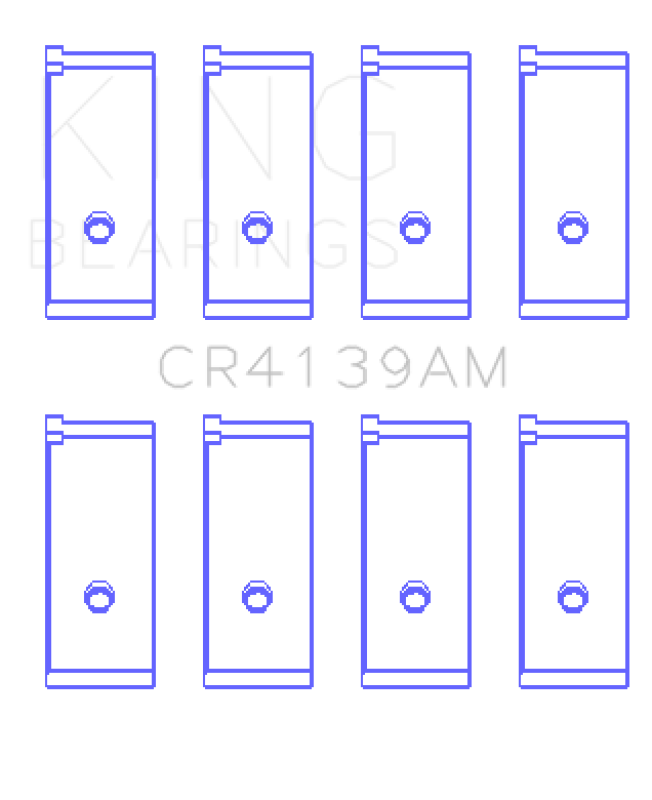 King Honda 91CI/1.5L D15A2/D15A3/D15B1/D15B2/D15B7/D15B8/D15Z1 (Size STD) Rod Bearing Set - CR4139AM