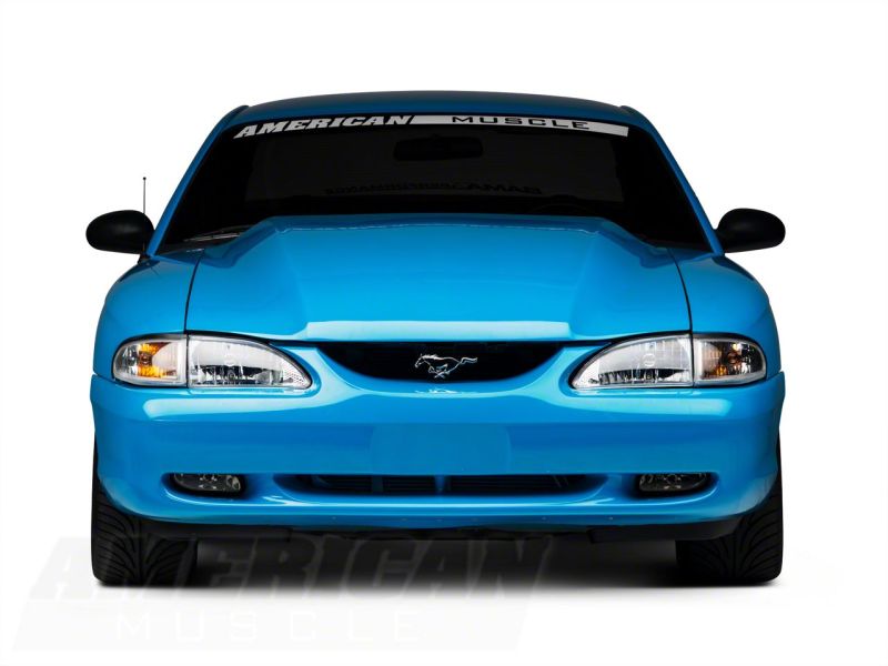 Raxiom 94-98 Ford Mustang Axial Series Cobra Style Headlights- Chrome Housing (Clear Lens) - 49049