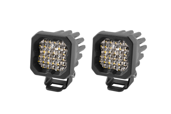 Diode Dynamics Stage Series C1 LED Pod Pro - White Flood Standard RBL (Pair) - DD6461P by Diode Dynamics - front view