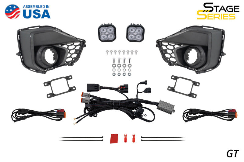 Diode Dynamics 2024 Ford Mustang GT SS3 Add-On Fog Lamp Kit Yellow Pro - DD7973