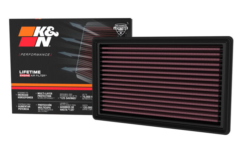 K&amp;N 21-23 Toyota Yaris L3-1.0L Replacement Drop In Air Filter - 33-3179