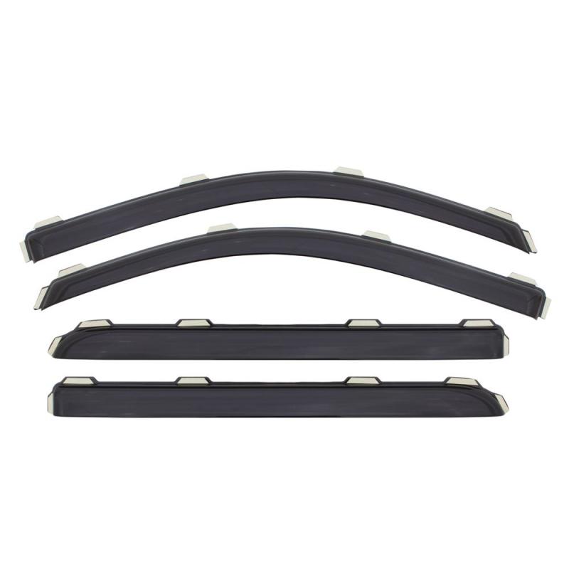 AVS 06-08 Lincoln Mark LT Ventvisor In-Channel Front &amp; Rear Window Deflectors 4pc - Smoke