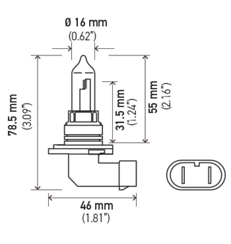 Hella 9005 12V 65W Xen White Bulb (Pair) - H71071402