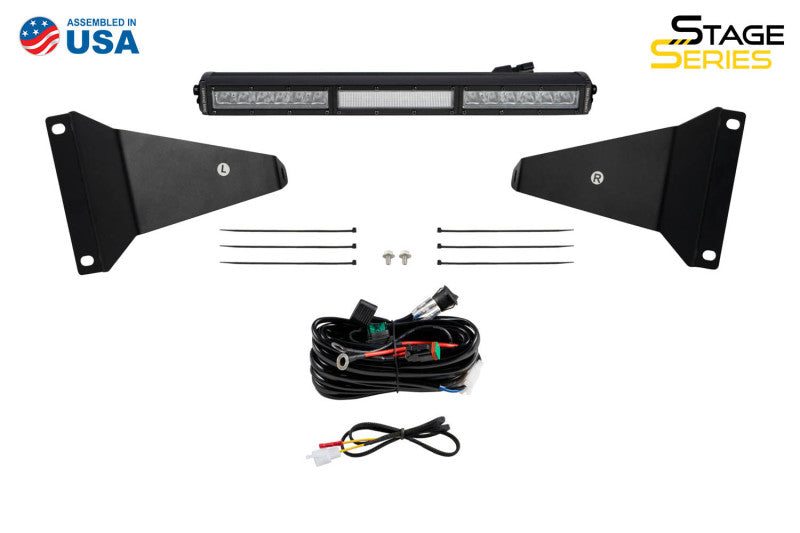 Diode Dynamics Stealth Bumper Light Bar Kit for 2019-Present Ram - White Combo - DD7627