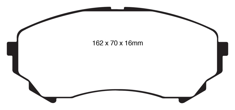 EBC 08-13 Cadillac CTS 3.6 (315mm Rear Rotors) Redstuff Front Brake Pads - DP31828C