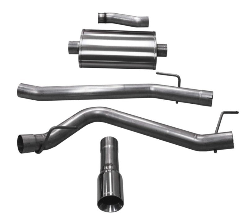 Corsa 2020-2024 Jeep Gladiator JT 3.6L Single Side Exit Cat-Back Exhaust w/ Single 4in PolishedTip - 21060