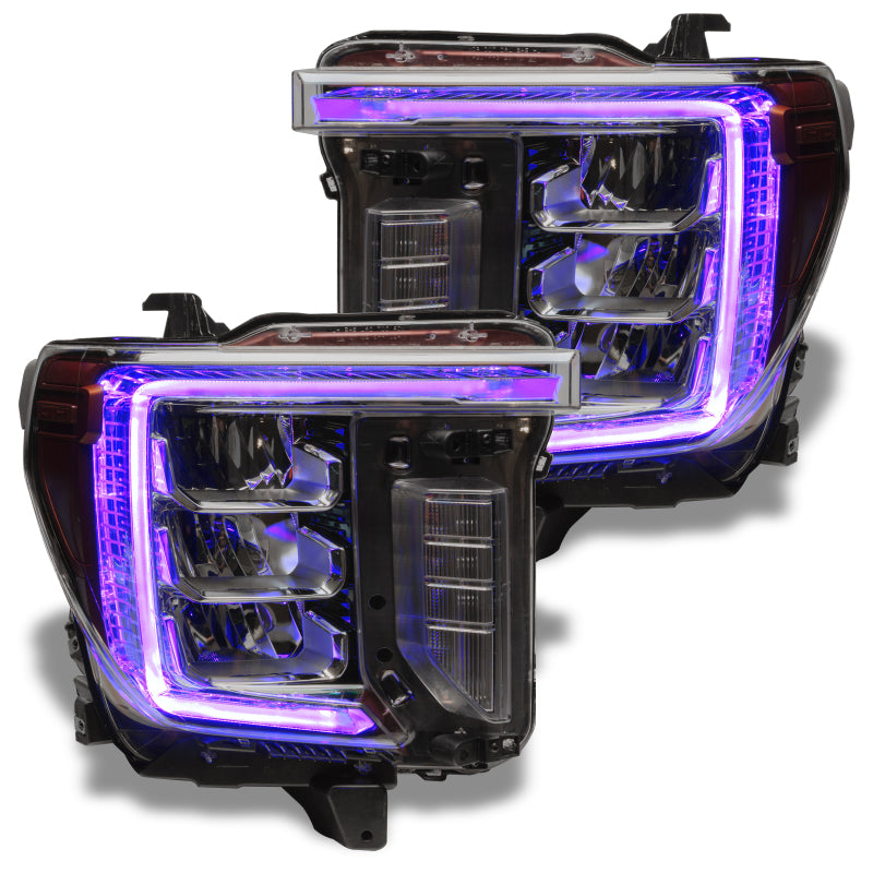 Oracle 20-21 GMC Sierra 2500/3500 HD RGB+W Headlight DRL Upgrade Kit - ColorSHIFT 2 SEE WARRANTY - 1451-333