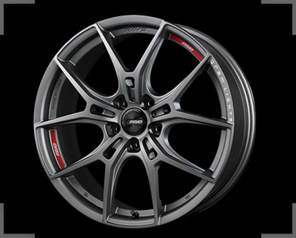 Gram Lights 57FXZ 18x9.5 +38 5-114.3 Matte Graphite & Machining Rim Edge DC Wheel - WGFZX38EMG by Gram Lights
