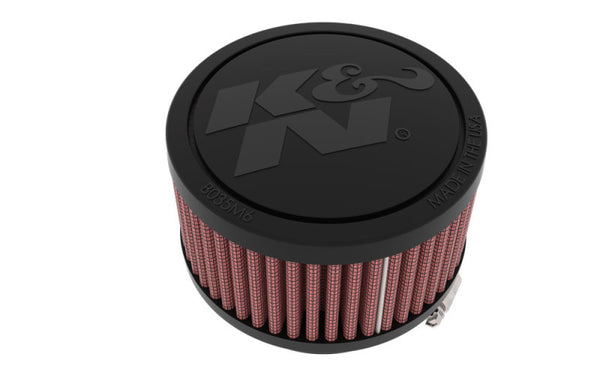 K&N Universal Clamp-On Air Filter 2.25in Flange ID 3.5in OD 2in Height - RU-1900 by K&N Engineering - front view
