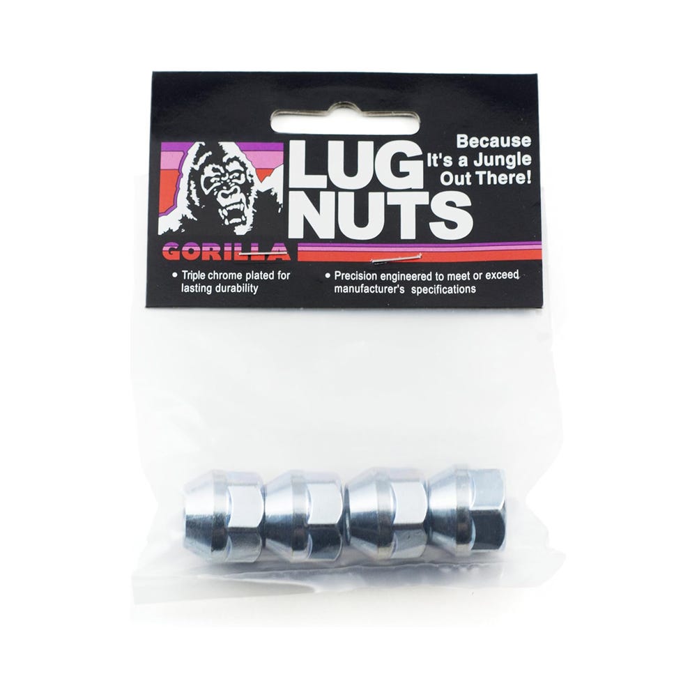 Gorilla Automotive - Bulge OE Lug 13/16" 12-1.25 Zinc Bag - 90027B