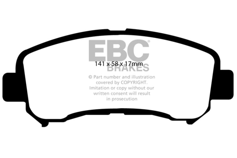 EBC 14+ Nissan Juke 1.6 Turbo Nismo RS Ultimax2 Front Brake Pads - UD1374