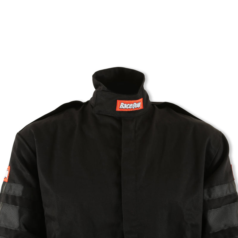 RaceQuip Black SFI-1 1-L Suit - Medium Tall - 110004RQP