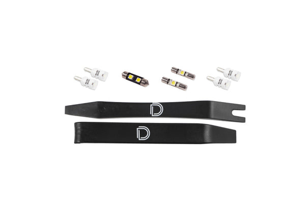 Diode Dynamics 05-15 Toyota Tacoma Interior LED Kit Cool White Stage 1 - DD0545 for 2005-2015 Toyota Tacoma - front view