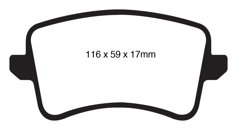 EBC 09-11 Audi A4 2.0 Turbo Ultimax2 Rear Brake Pads - UD1386