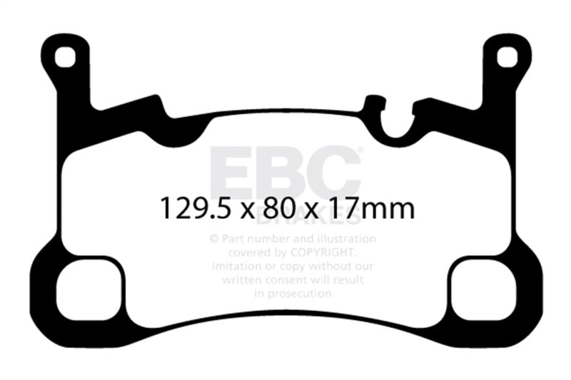 EBC 2018+ Porsche Cayenne (3rd Gen) 3.0L Turbo Bluestuff Rear Brake Pads - DP52380NDX