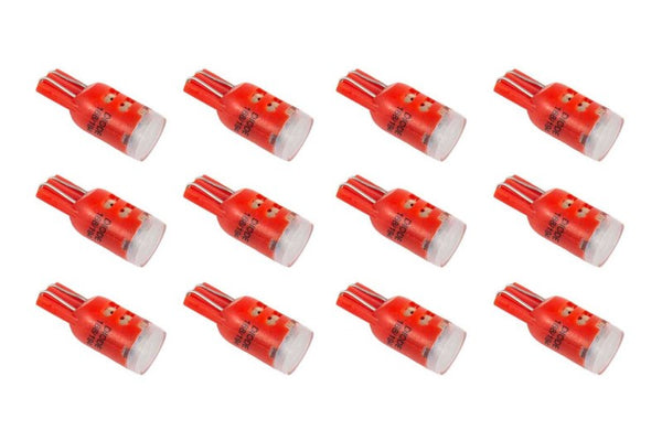 Diode Dynamics 194 LED Bulb HP5 LED - Red Set of 12 - DD0030TW for 1980-1993 Ford Mustang - front view