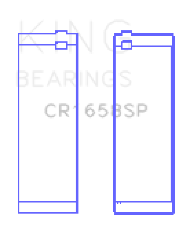 King Engine Bearings BMW N47 D20 A/N47S D20 D Sputter (Size +0.50mm) Connecting Rod Bearing Set - CR1658SP0.5