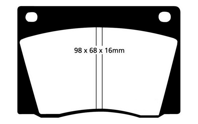 EBC 67-69 Fiat Dino 2 Ultimax2 Front Brake Pads - UD004