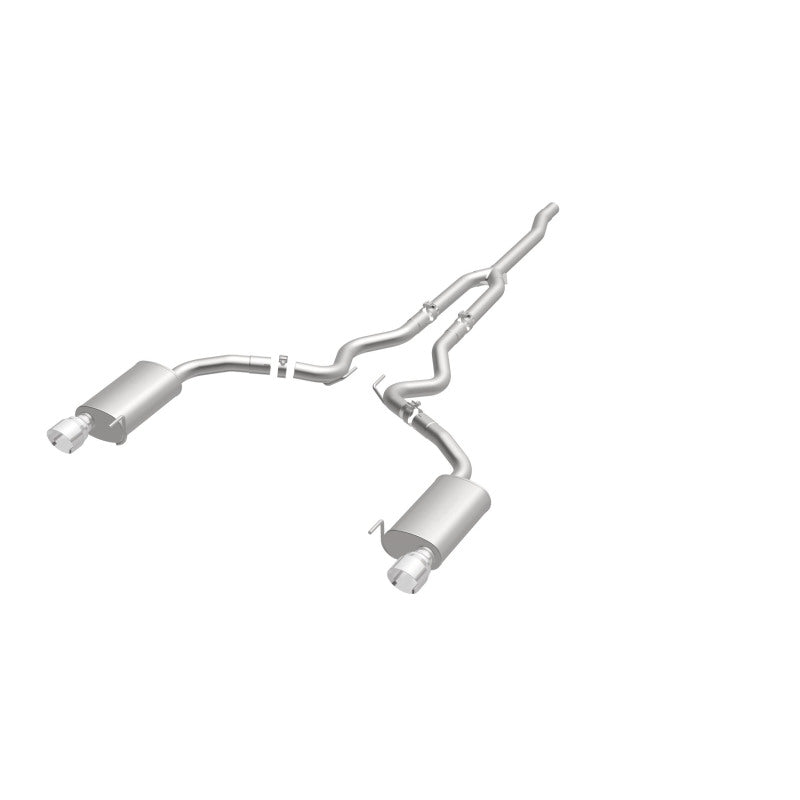 MagnaFlow Cat Back, SS, 2.5in, Street, Dual Split Polished 4.5in Tips 2015 Ford Mustang Ecoboost - 19097
