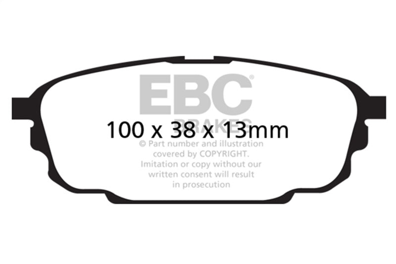EBC 01-04 Mazda Protege 2.0 (Rear Rotors) Redstuff Rear Brake Pads - DP31700C
