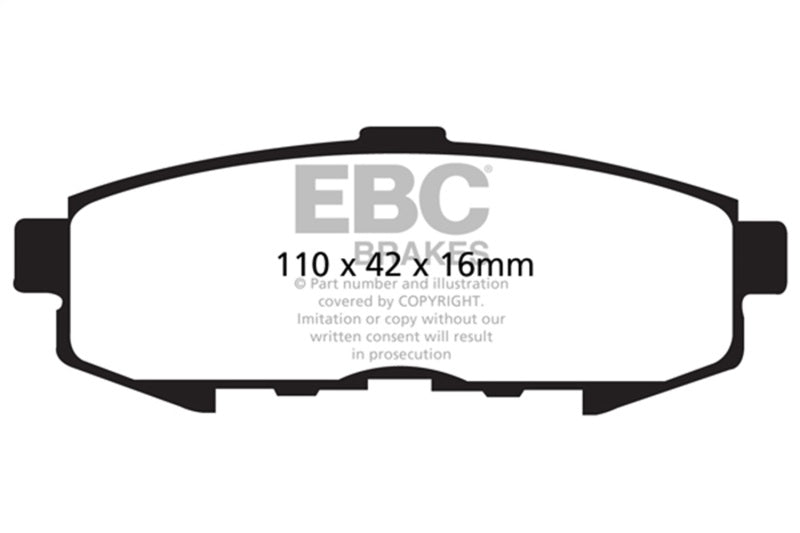 EBC 04-06 Mazda MPV 3.0 Ultimax2 Rear Brake Pads - UD1073