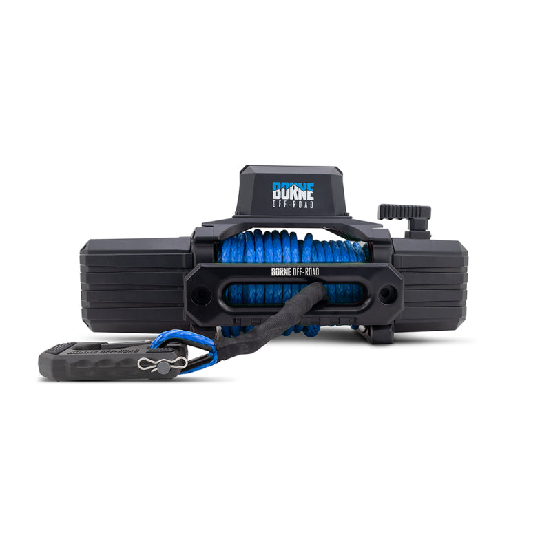 Borne Off-Road 10K Winch - Blue Synthetic Rope - BNWN-10-SBL