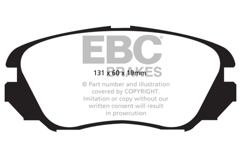 EBC 10+ Chevrolet Equinox 2.4 Greenstuff Front Brake Pads - DP62013
