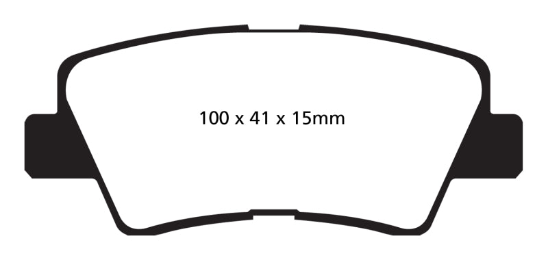 EBC 09-11 Hyundai Azera 3.3 Redstuff Rear Brake Pads - DP32031C