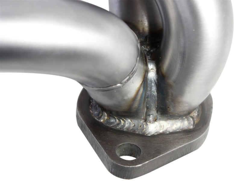 aFe Twisted Steel Header SS-409 HDR Jeep Wrangler JK 07-11 V6 3.8L - 48-46203
