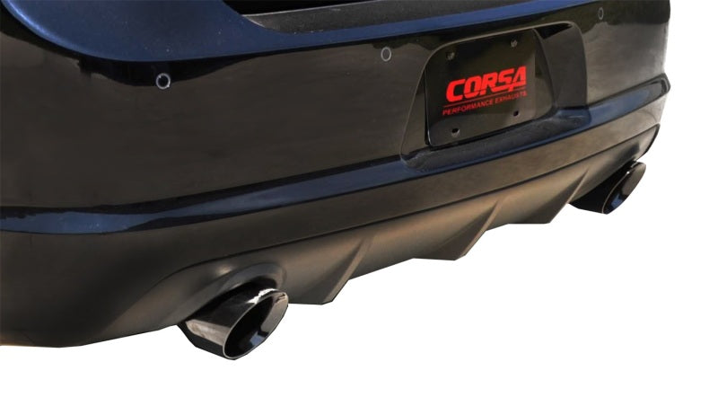 Corsa 2012-2014 Dodge Charger SRT-8 6.4L V8 Black Xtreme Cat-Back Exhaust - 14464BLK