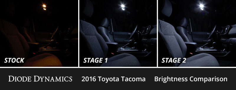Diode Dynamics 16-23 Toyota Tacoma Interior LED Kit Cool White Stage 2 - DD0506 for 2016-2023 Toyota Tacoma - detail view