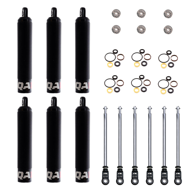 QA1 18.25 Eye-B/Eye-B V-None Dry LD Piston Shock Large Aluminum Coilover 12.38 - 6 Pack - 6Q6RLD-DRY-6PK