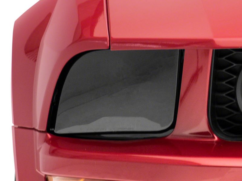 Raxiom 05-09 Ford Mustang Axial Series OEM Style Rep Headlights- Chrome Housing- Smoked Lens - 413415
