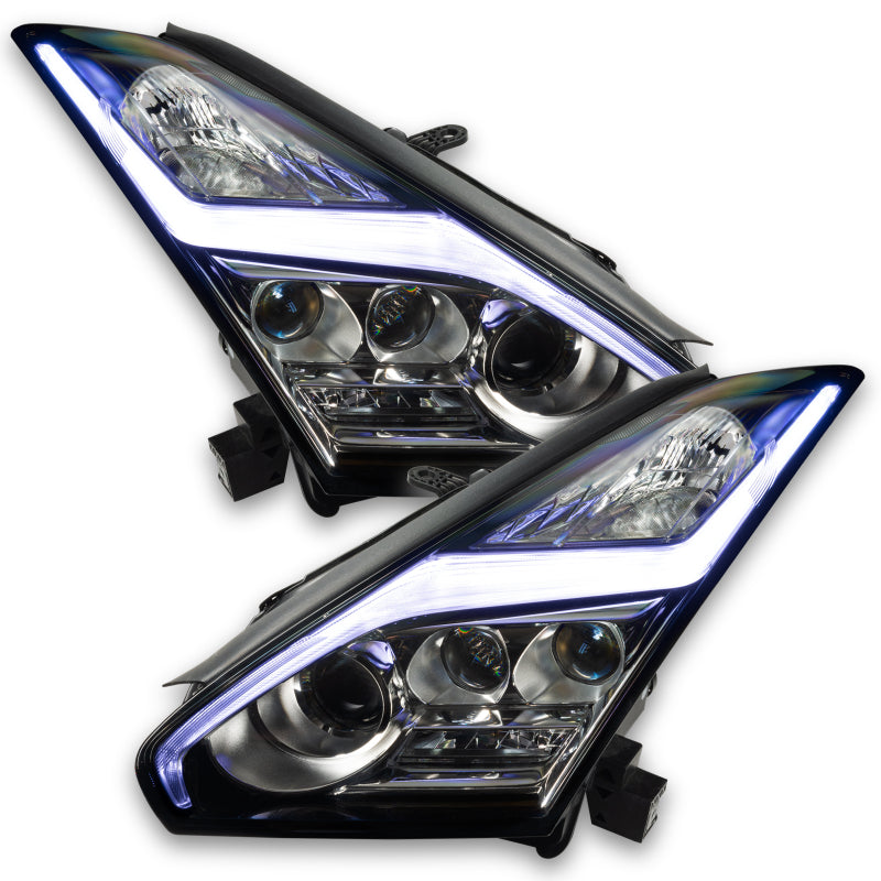 Oracle 15-21 Nissan GT-R RGB+W (Lightning Bolt) Headlight DRL Upgrade Kit - ColorSHIFT SEE WARRANTY - 1283-330