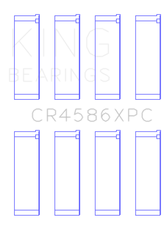 King Mitsubishi 4B11T (Size STD) Performance Coated Rod Bearing Set - CR4586XPC