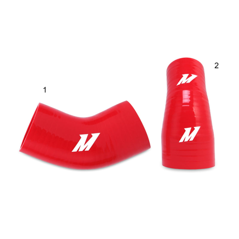 Mishimoto 01-07 Mitsubishi Lancer Evolution 7/8/9 Red Lower Intercooler Pipe Kit - MMICP-EVO-01LRD