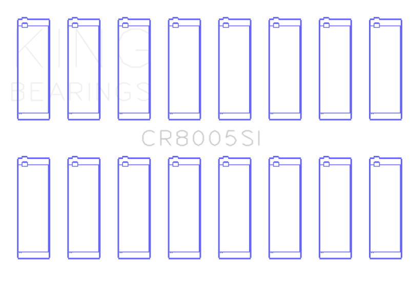 King Ford Stroker w/ Chevy 2.100 Pin / Ford .712in Width Performance Rod Bearings - CR8005SI