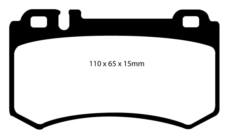 EBC 06 Mercedes-Benz E55 AMG 5.4 Supercharged (4 Pad Set) Ultimax2 Rear Brake Pads - UD984