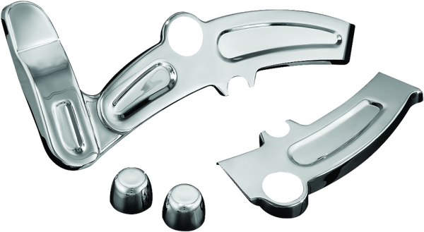 Kuryakyn Boomerang Frame Covers 08-17 Softails Chrome - 7773 - front view