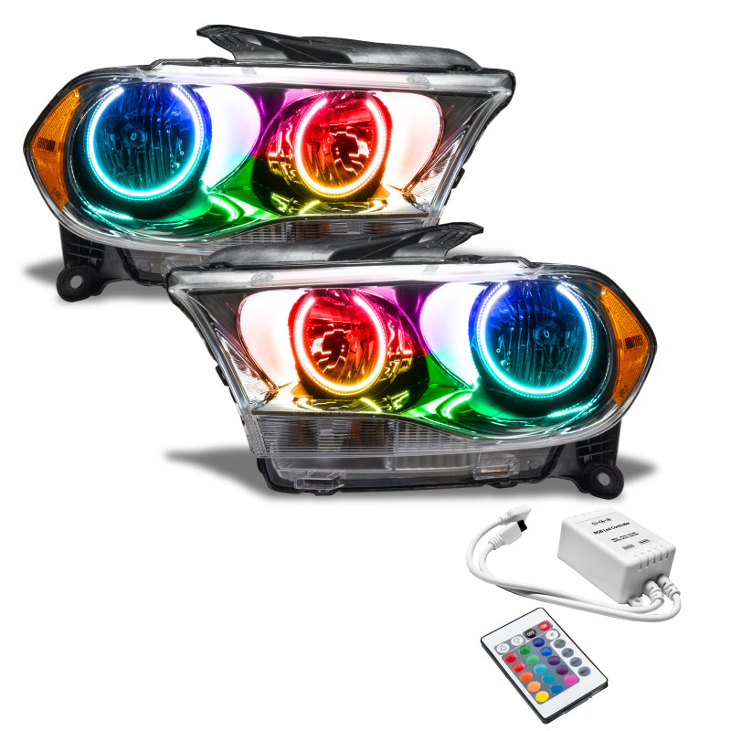 Oracle 11-13 Dodge Durango SMD HL Halogen - Chrome - ColorSHIFT w/ Simple Controller SEE WARRANTY - 7101-504