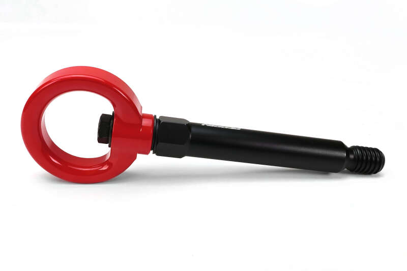 PERRIN 23-26 Toyota GR Corolla Front Tow Hook - Red - PTP-BDY-231RD by Perrin Performance - rear view