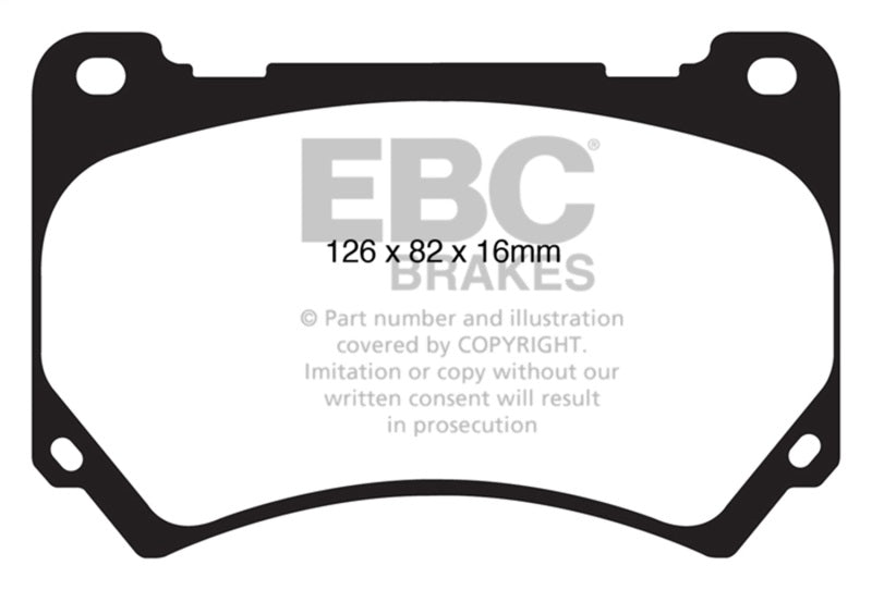 EBC 11+ Hyundai Equus 4.6 Ultimax2 Front Brake Pads - UD1396